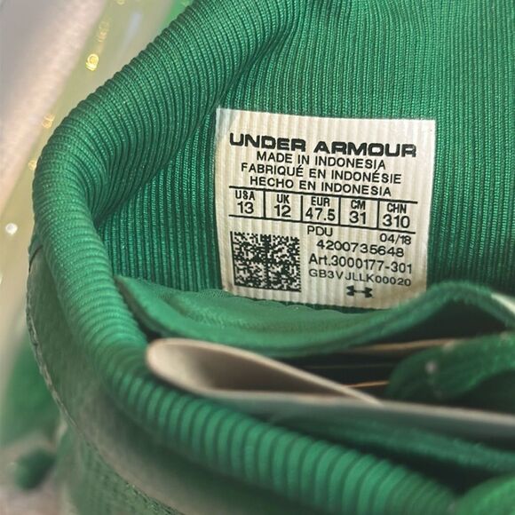 Men’s Under Armour Highlight MC Green Football Cleats Size 13 3000177-103 NEW - Picture 9 of 12